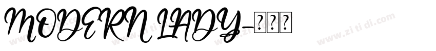 MODERN LADY字体转换